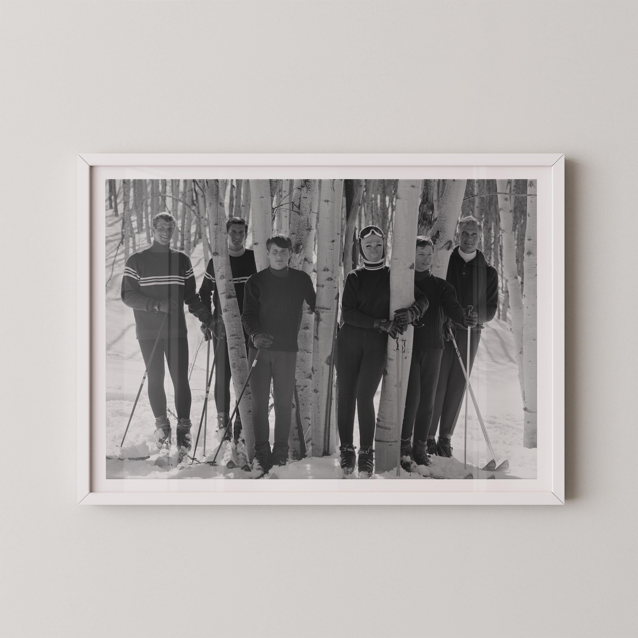 Vintage Ski Family