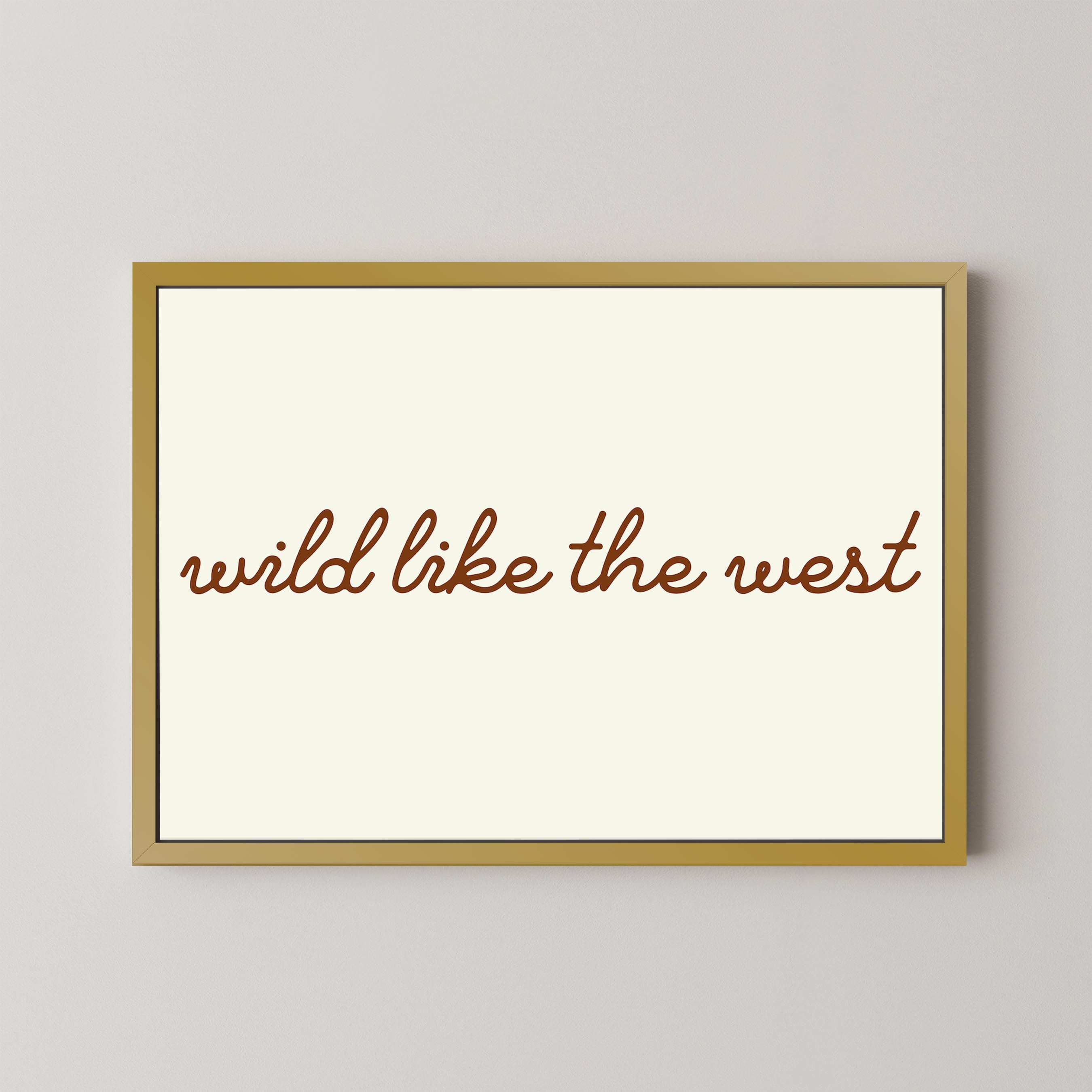 Wild Like the West in Beige