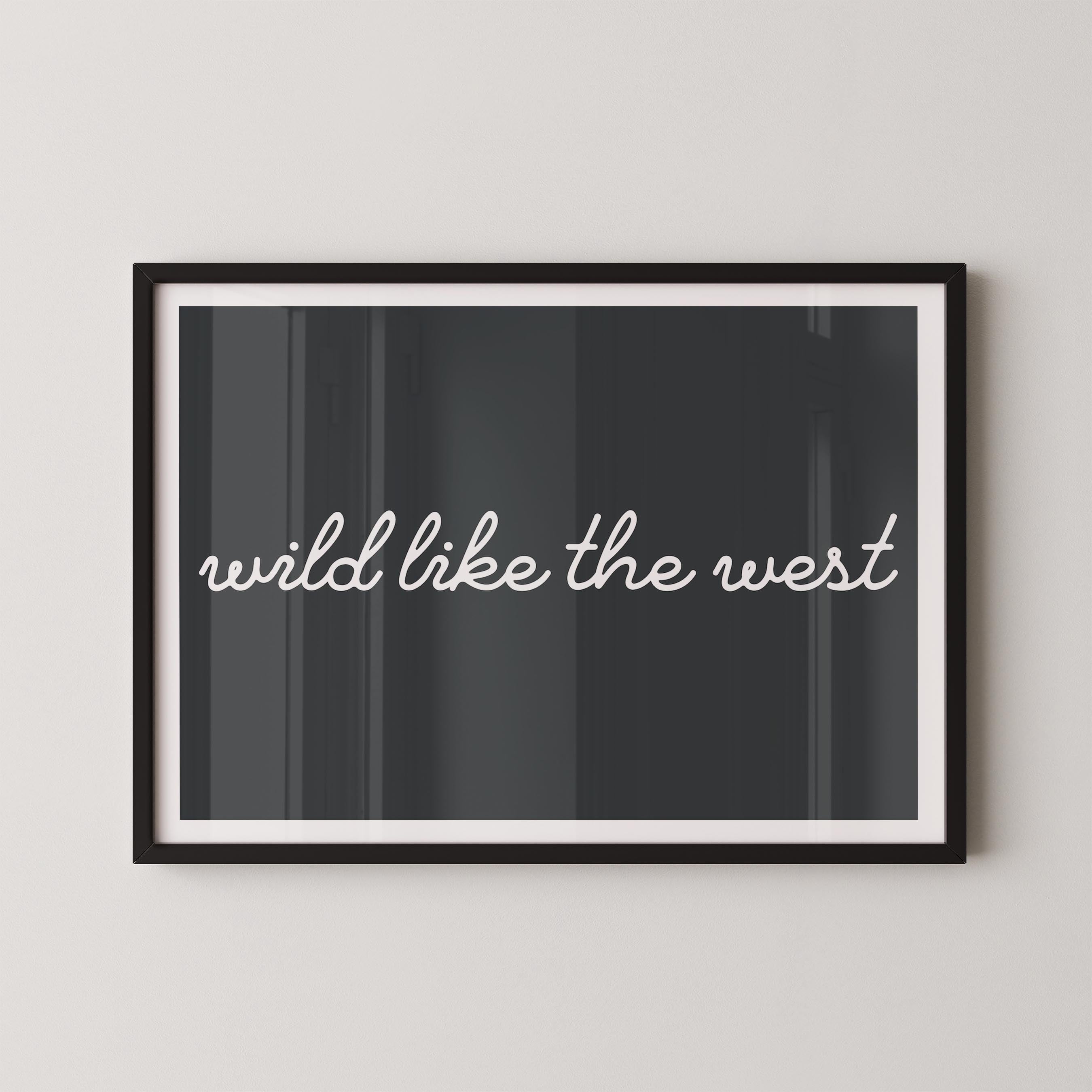 Wild Like the West in Charcoal