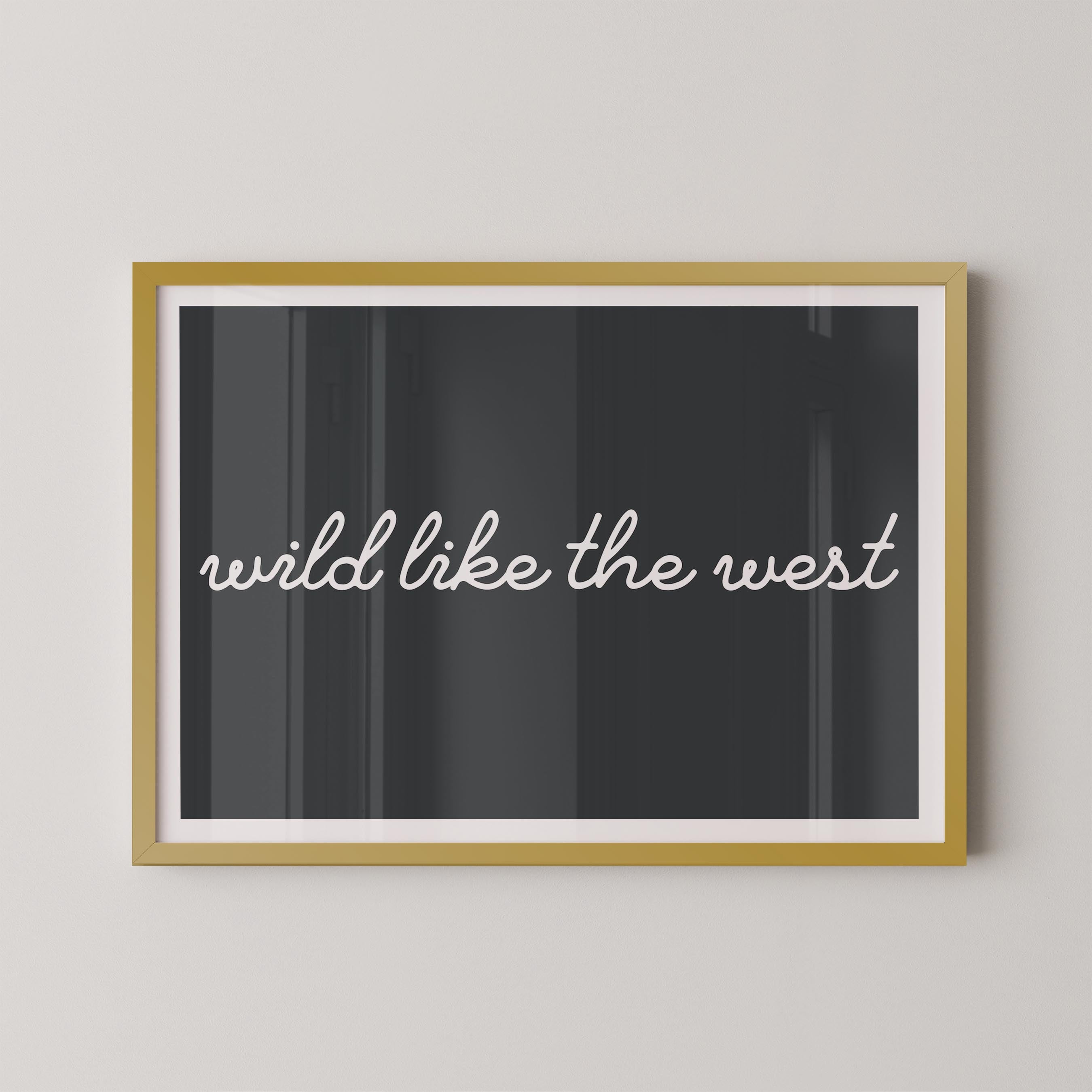 Wild Like the West in Charcoal