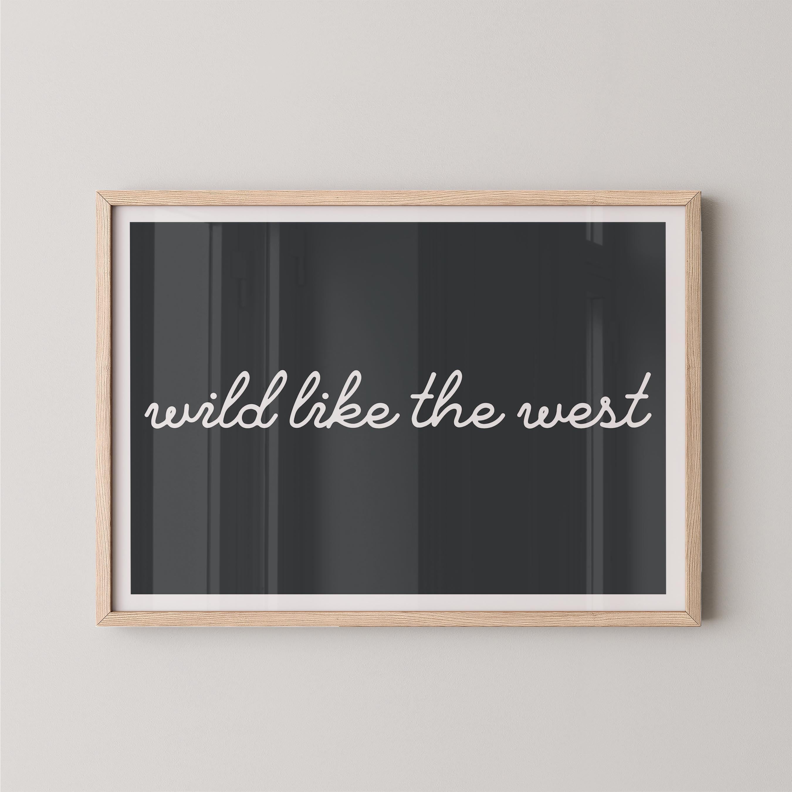 Wild Like the West in Charcoal
