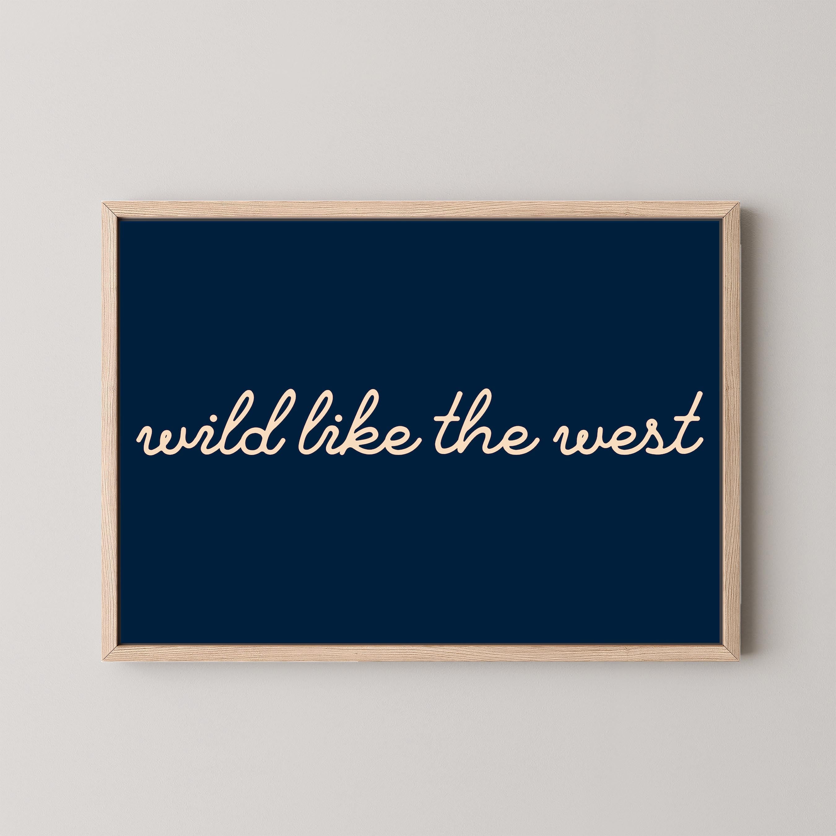 Wild Like the West in Navy