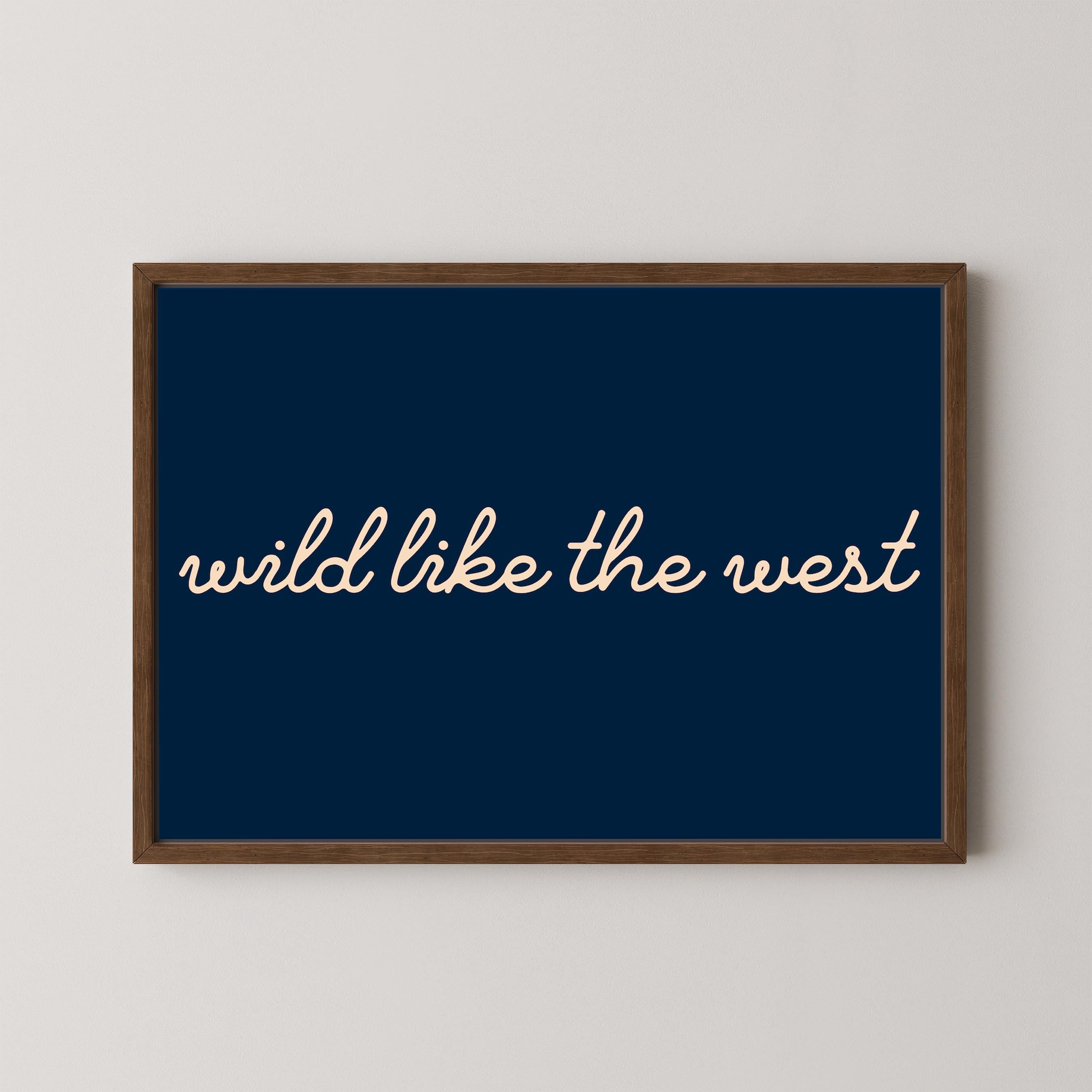Wild Like the West in Navy
