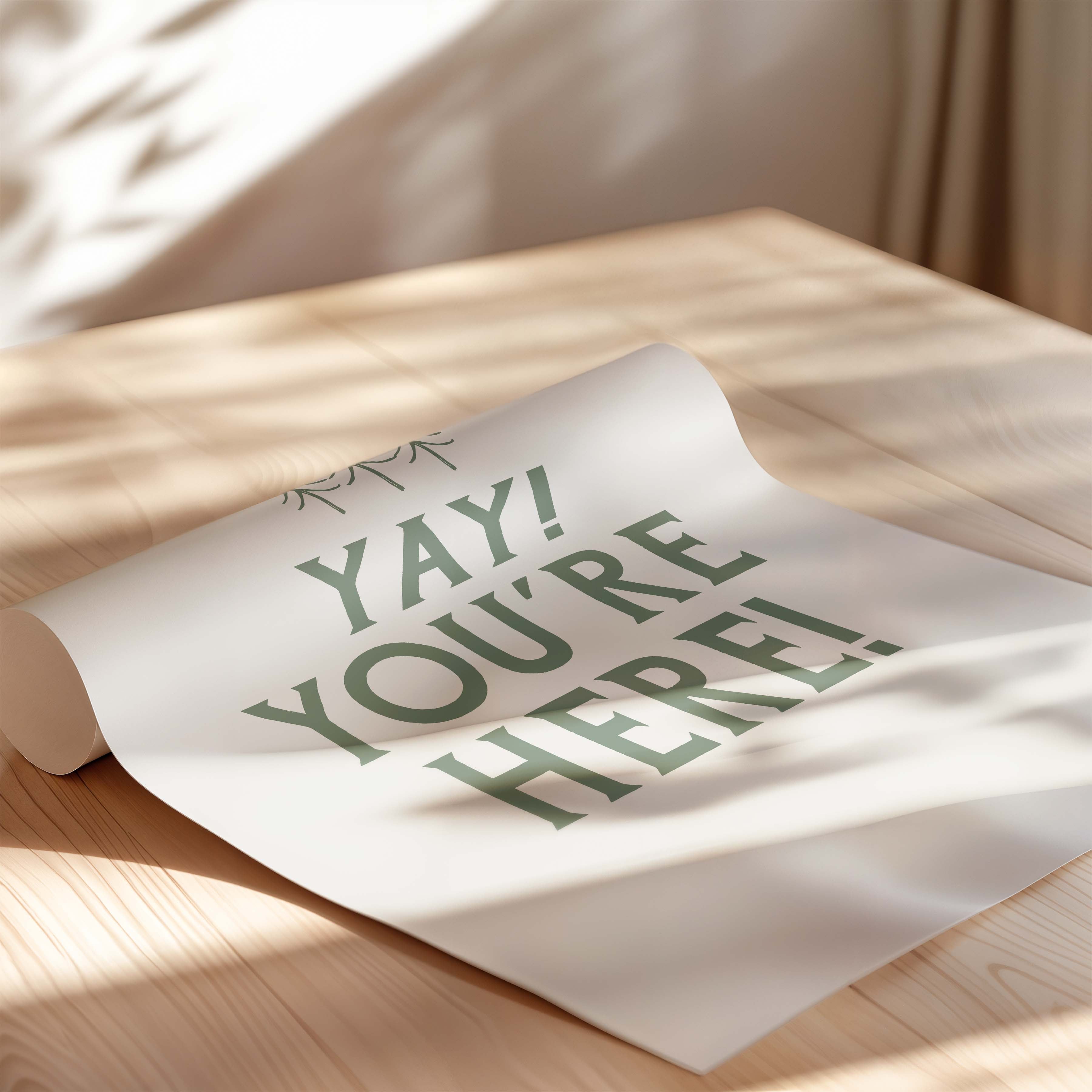 Yay! You're Here! | Entryway Art